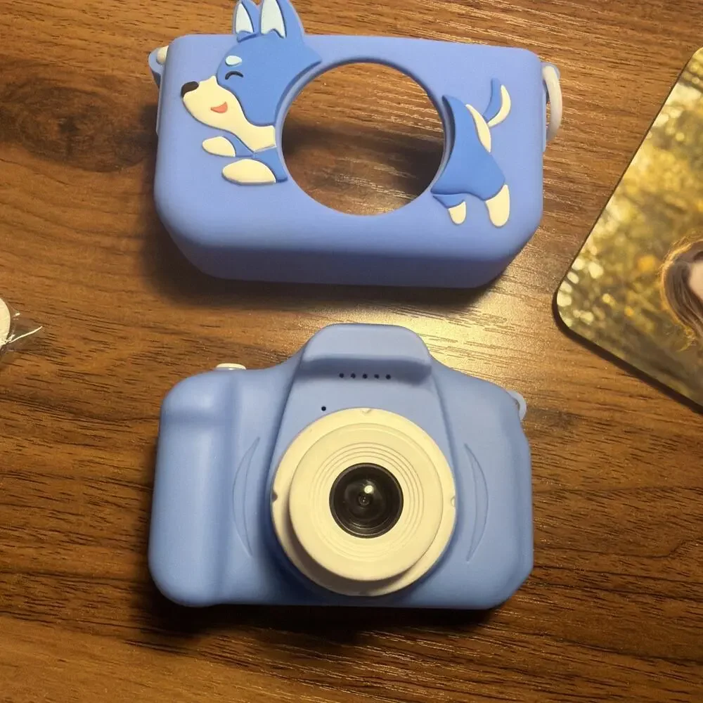 Kids Digital Camera 1080P HD Blue Dog Camcorder/Camera 3+ New